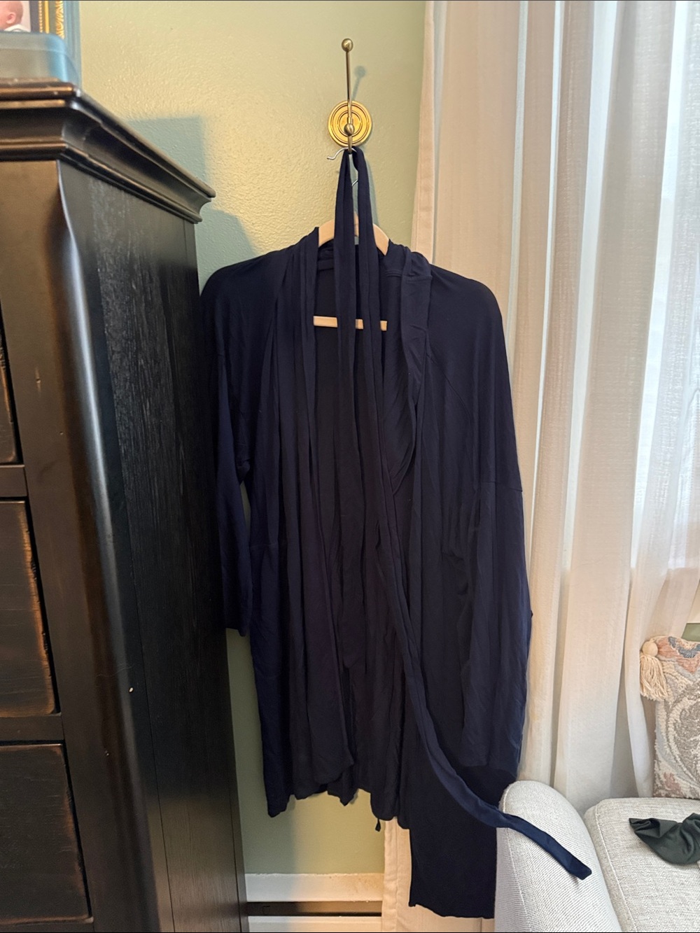 J. Crew Navy Blue Lightweight Robe